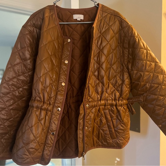 LOFT Brown Quilted Jacket - Picture 4 of 6
